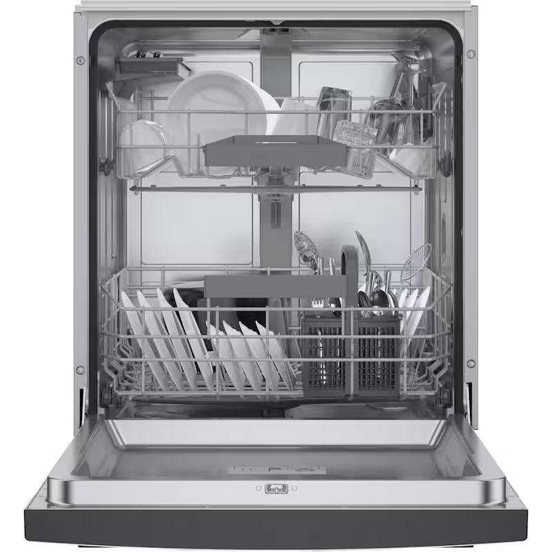 Black 24 in. Smart Dishwasher with Stainless Steel Tub C8359
