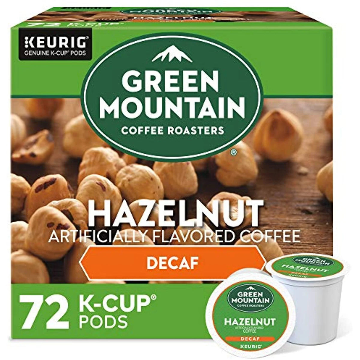 Decaf Hazelnut Single Serve Coffee K-Cup Pod, 72 Count S816