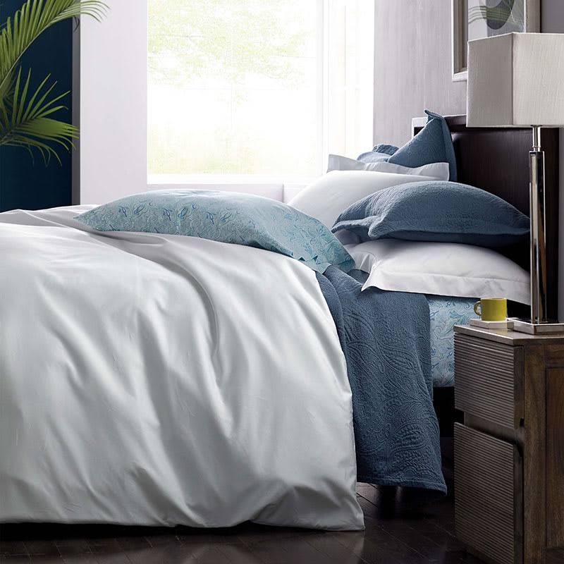 Ivory King Cotton Sateen Duvet Cover X4281