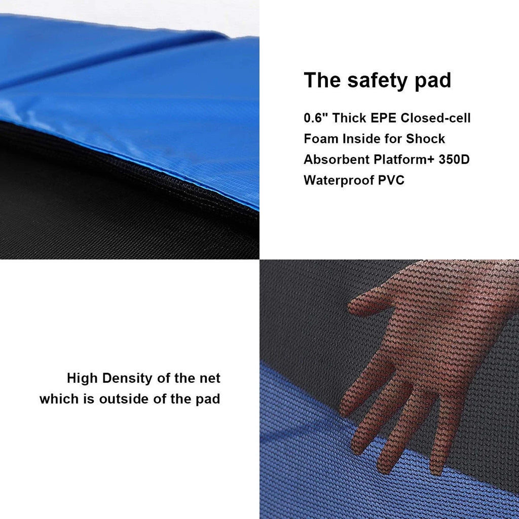 12 FT Trampoline with Enclosure Net, Ladder, Safety Pad, Jumping Mat, Springs F501029