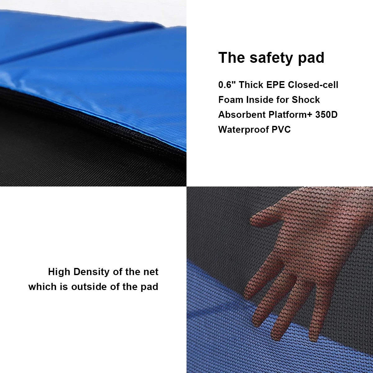 12 FT Trampoline with Enclosure Net, Ladder, Safety Pad, Jumping Mat, Springs F501029