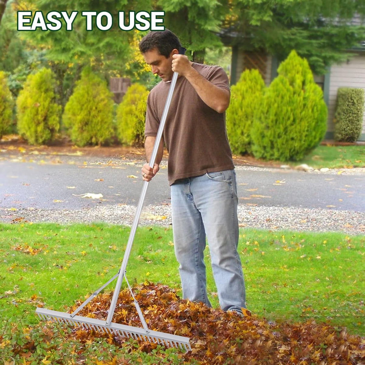 36 Rake Head Aluminum Landscape Rake U440