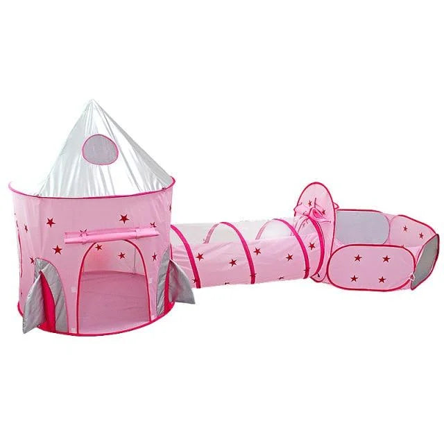 Foldable Crawling Tunnel Play House with Ball Pool, 50pcs Balls Z5980