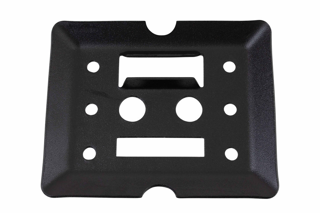 (20 Pack) Black Steel Bolt-on E-Track Tie Down Plates W539
