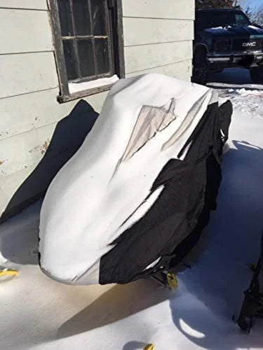 Snowmobile Cover with Built-in Securing Straps D6926