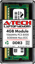 8GB (2 x 4GB) DDR3 1066MHz PC3-8500 Laptop RAM SODIMM Kit Non-ECC Unbuffered 204-Pin Memory Modules Pack of 2 W456153