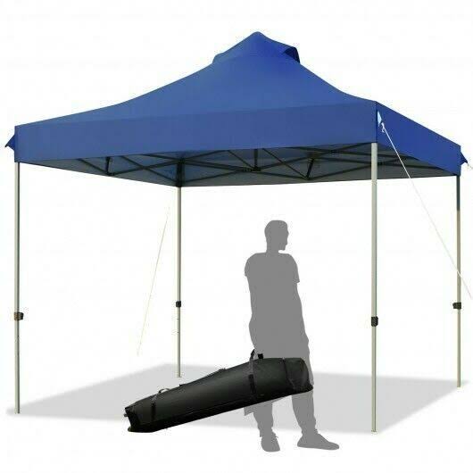 10' x 10' Portable Pop Up Canopy Tent with Roller Bag Z8000