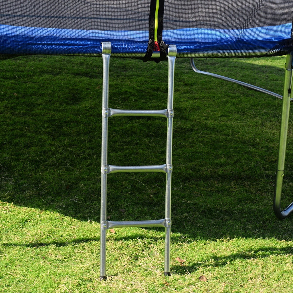 12 FT Trampoline with Enclosure Net, Ladder, Safety Pad, Jumping Mat, Springs F501029