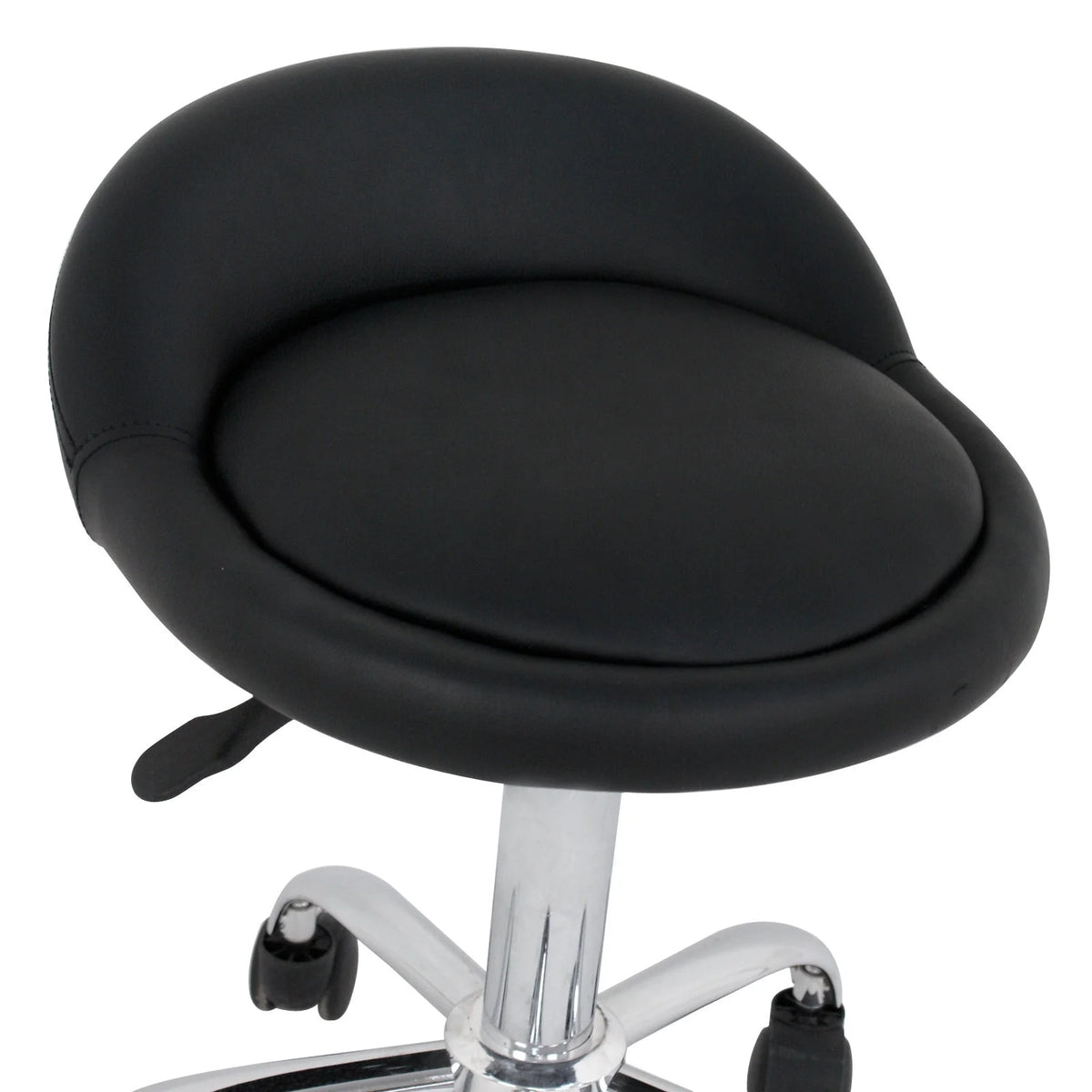 Set of Two Swivel Salon Stool Chair, Black Z588