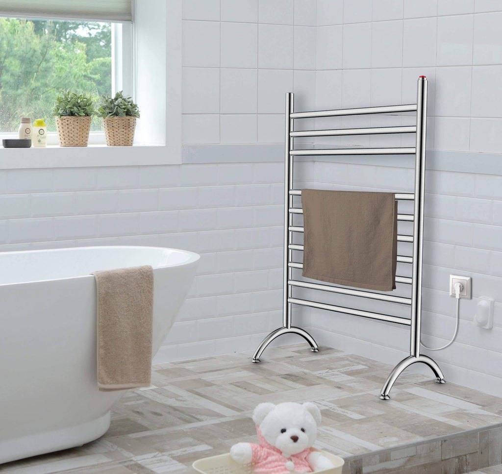 Brushed Nickel Freestanding Towel Warmer S70571