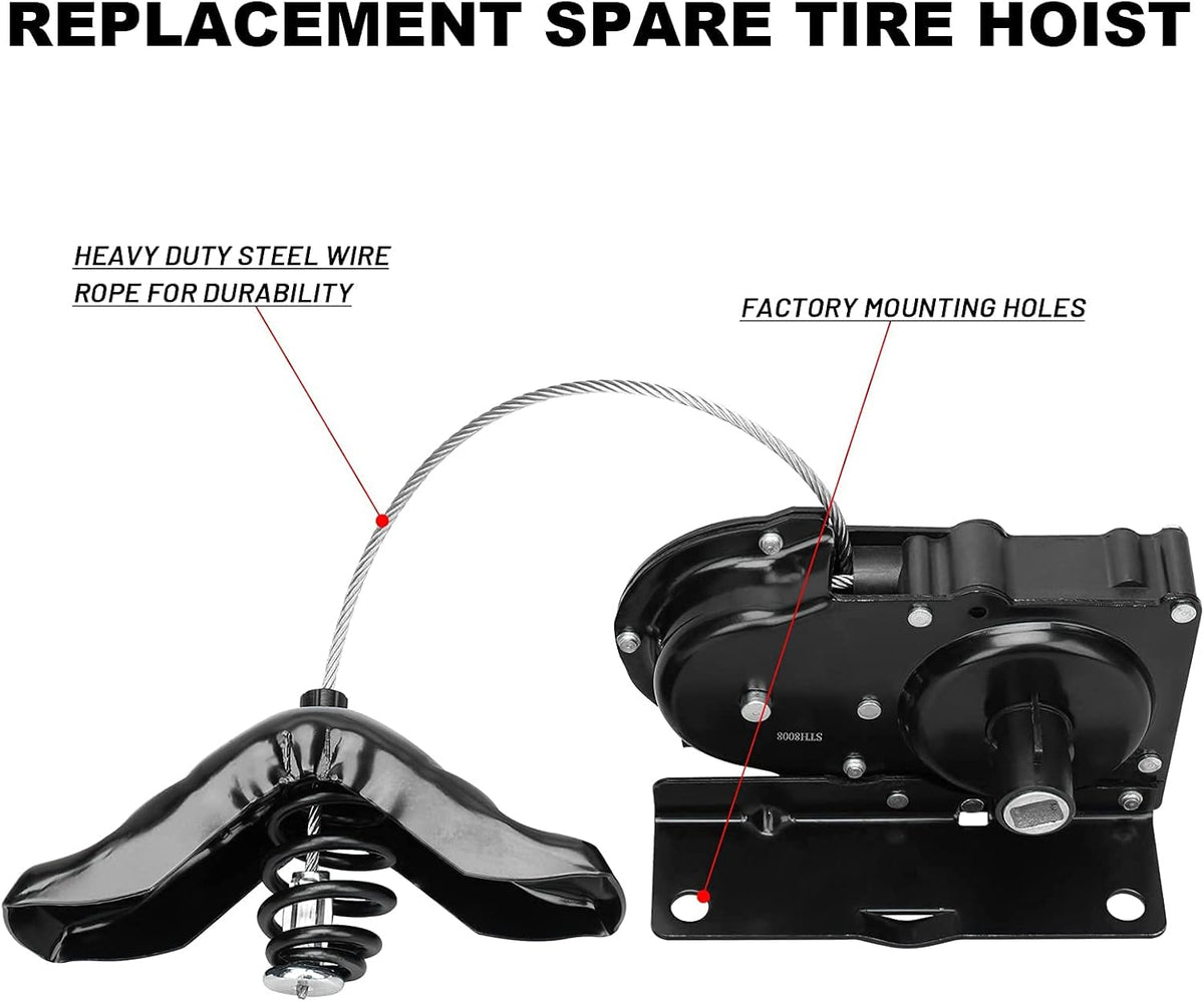 Spare Tire Hoist Wheel Carrier Winch V5937