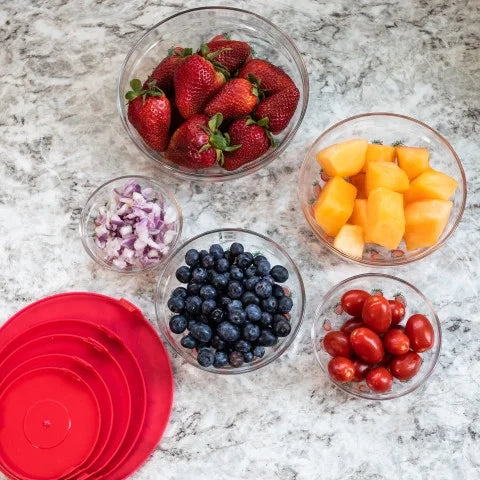 20-Piece Glass Food Storage Bowl and Lids Set R983