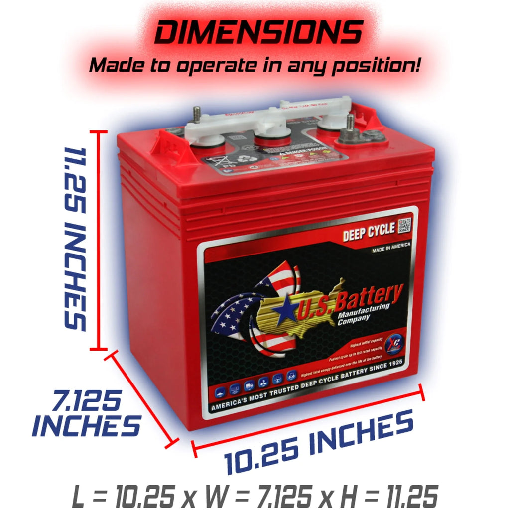 6V Deep Cycle Battery 4 Pack P1392