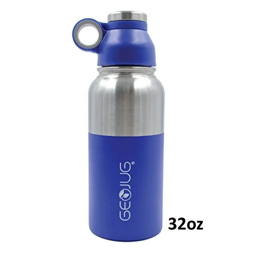 Black 32 oz Stainless Steel Vacuum Insulated Water Bottle S99367