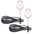 Set of 2 Red Badminton Racquet I2652