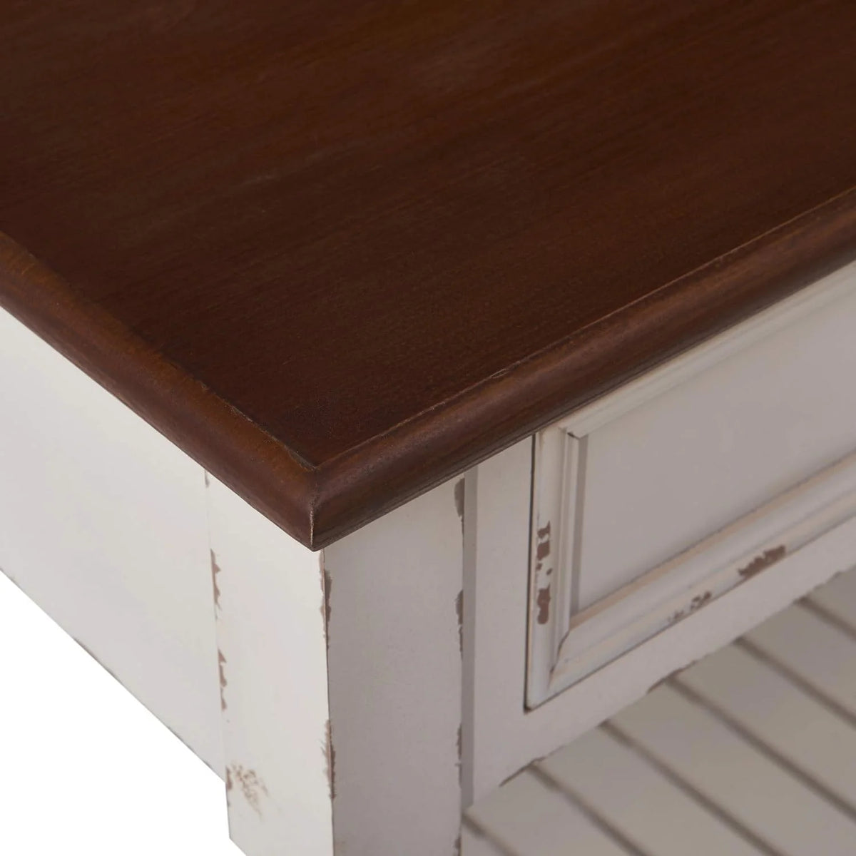 White Console Table with 2 Drawers U1556