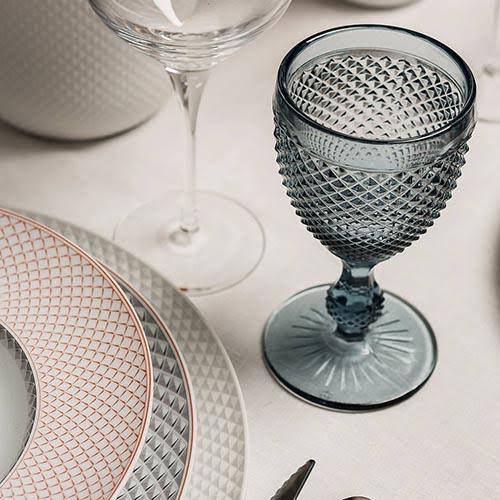 Red Wine Glasses Set of 4 Blue E1807