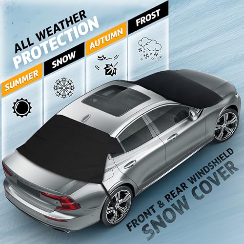 Waterproof Windshield Snow Cover with Side Mirror Covers W506