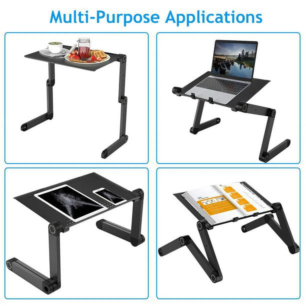 Adjustable Foldable Laptop Desk Bed Table H89549