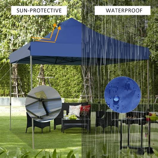 10' x 10' Portable Pop Up Canopy Tent with Roller Bag Z8000