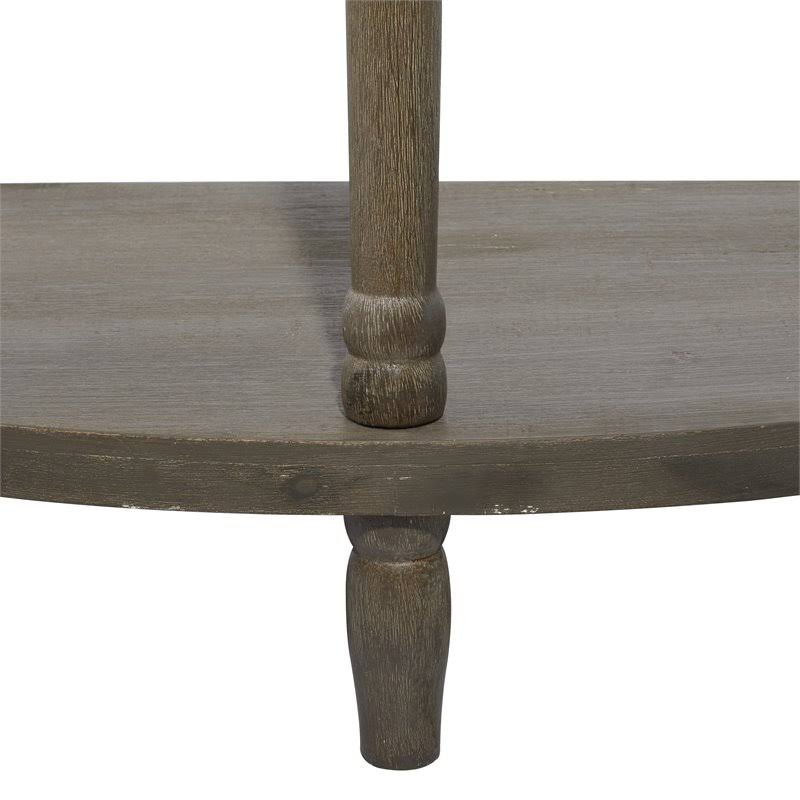 Beige Farmhouse Metal Console Table R3711
