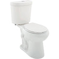 2-Piece Dual Flush Round Toilet in White O831