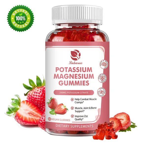Potassium Magnesium Glycinate 500mg Chewable Gummies 60 Count W552837