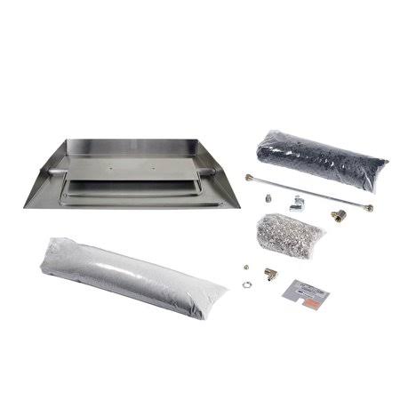 Stainless Steel Fireplace Burner Kit, Propane, 33 inch, Silver X5008