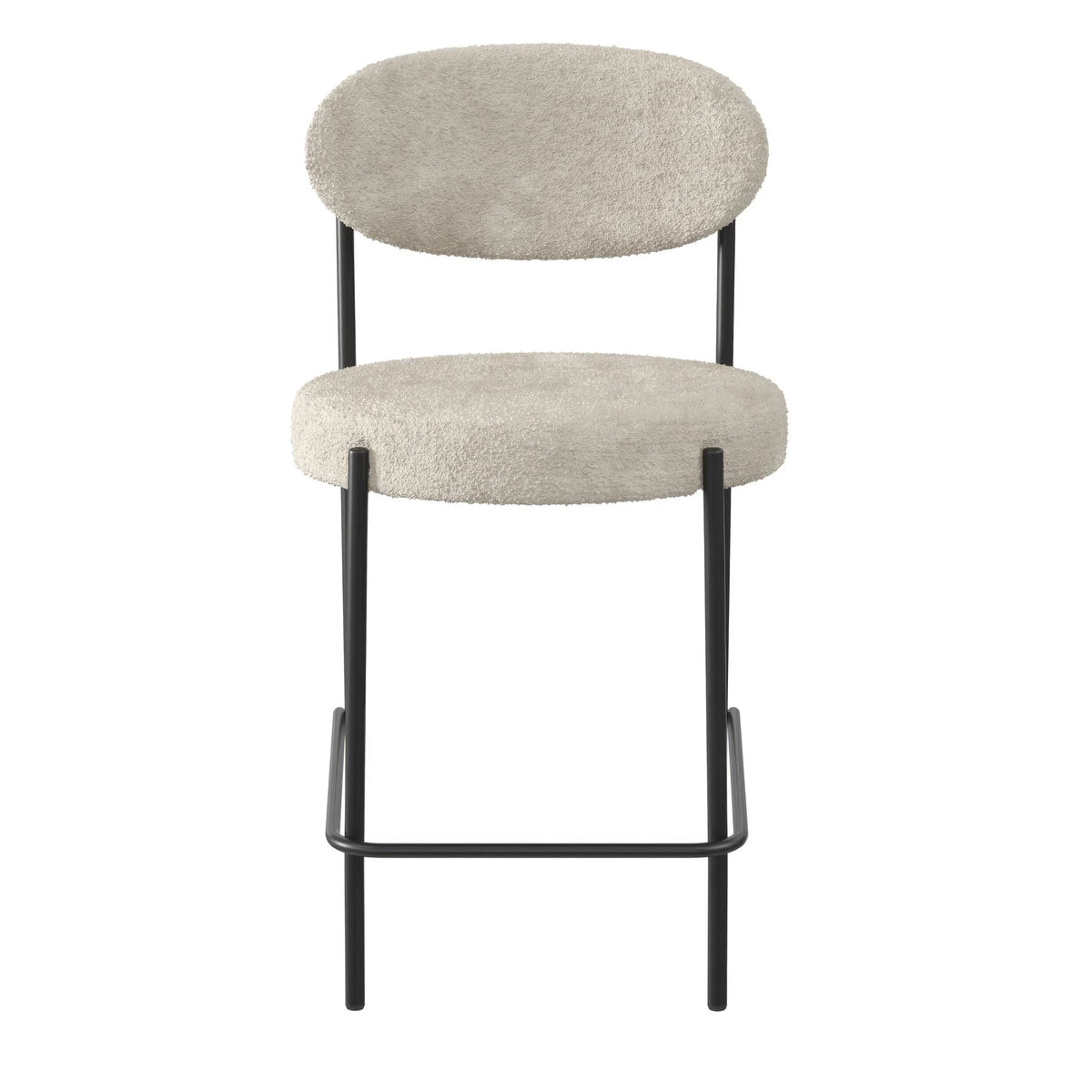 Cream Boucle Counter Stool N219