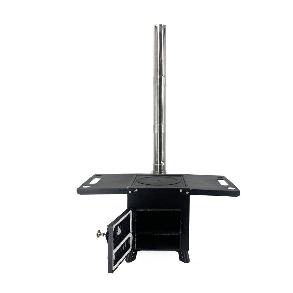 Portable Wood Burning Stove with Chimney Pipe S1865