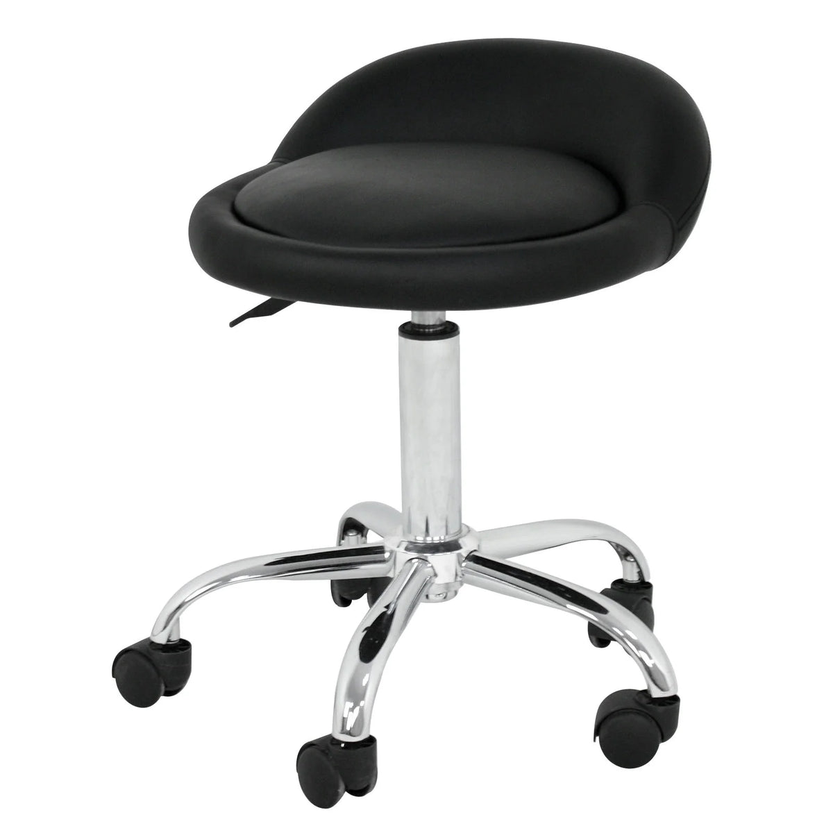 Set of Two Swivel Salon Stool Chair, Black Z588