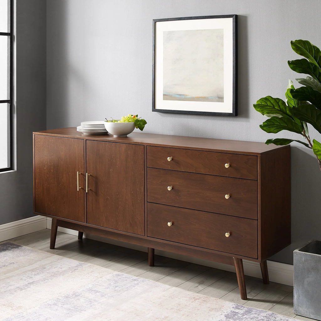 Mid Century 3-Drawer and 2-Door Sideboard K626771