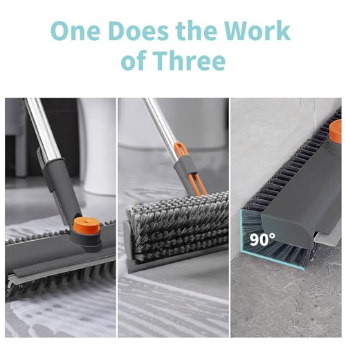 Floor Scrub Brush with Long Handle, Stiff Bristle G950
