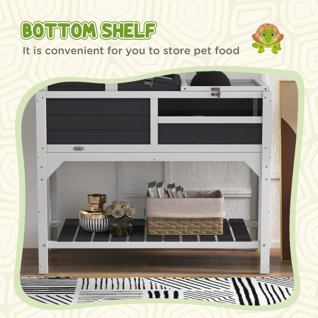 Gray Tortoise Habitat with Adjustable Lamp Holder U92879
