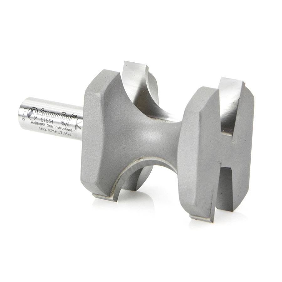 Carbide Tipped Bullnose 5/8 Radius x 2 inch Dia x 2 inch x 1/2 Shank P839
