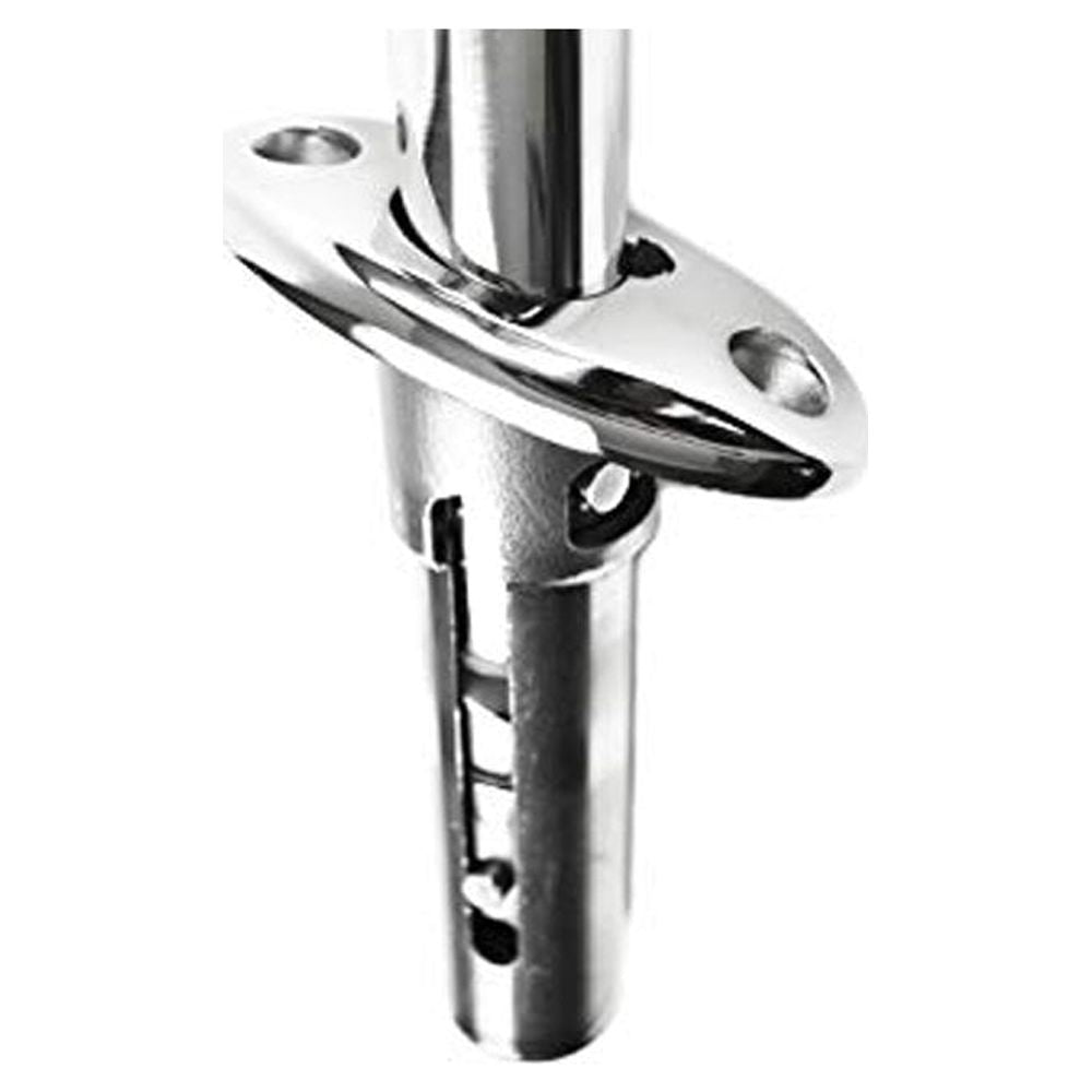 316 Stainless Steel Marine Flag Staff Stanchion Socket for 1" Tube R94198