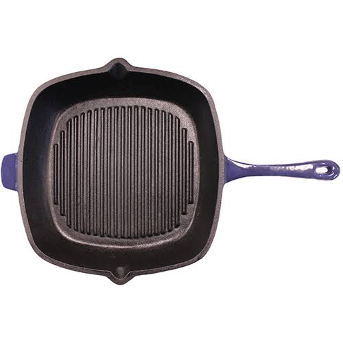 Red Cast Iron Grill Pan M710