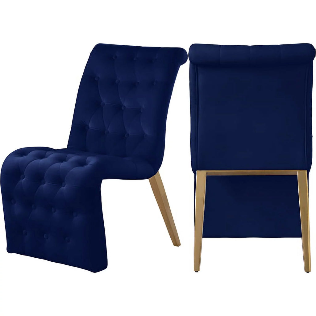 18" Contemporary Velvet Dining Chair Set of 2 T927847