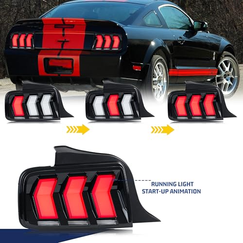 LED Tail Lights Assembly with Sequential Turn Signal J4832