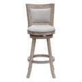 White-wash Wire-brush Ivory 29 in. Barstool E658