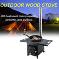 Portable Wood Burning Stove with Chimney Pipe S1865
