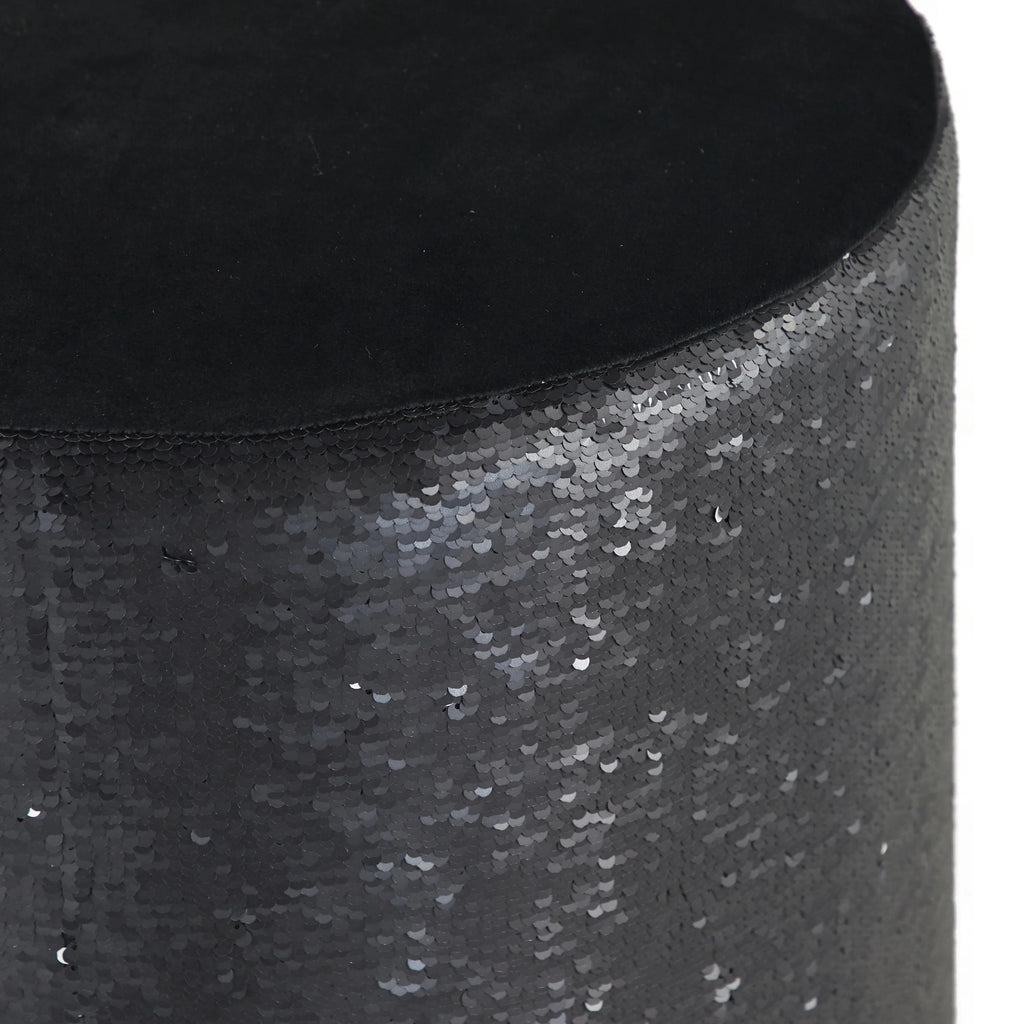 Black Wood Stool 18" G1927