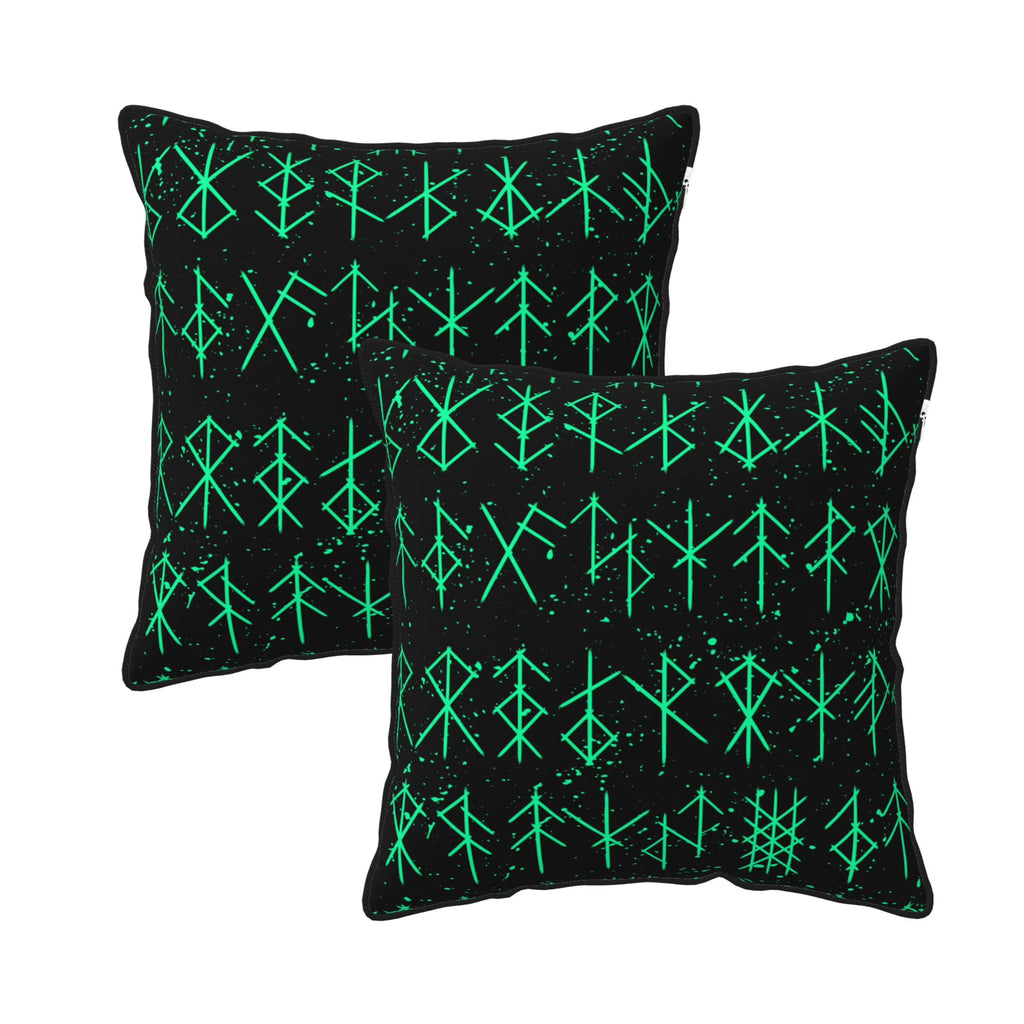 Green 20"x20" Velvet Throw Pillow Covers Set of 2 C69017