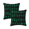 Green 20"x20" Velvet Throw Pillow Covers Set of 2 C69017