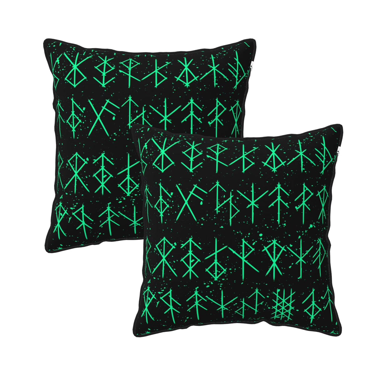 Green 20"x20" Velvet Throw Pillow Covers Set of 2 C69017