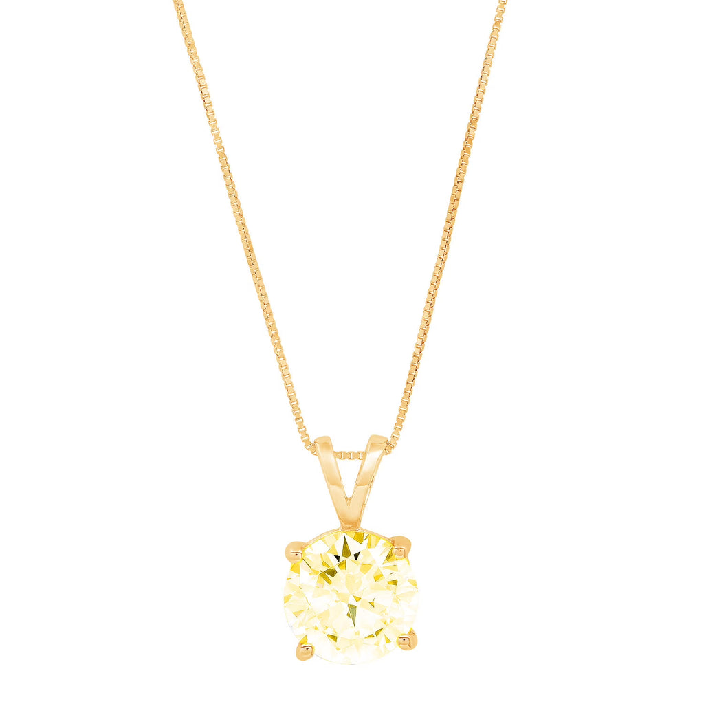 14k Yellow Gold Pendant with 16" Chain J2949