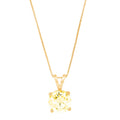 14k Yellow Gold Pendant with 16" Chain J2949