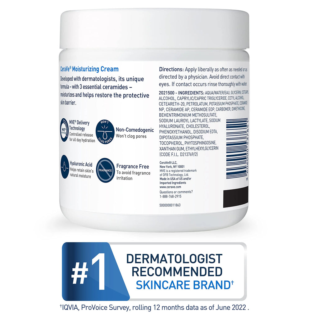 Moisturizing Cream with Hyaluronic Acid and Ceramides 19 Ounce D890166